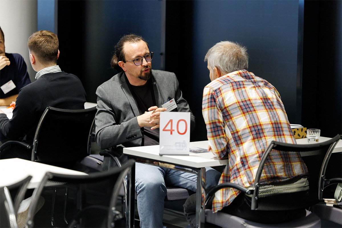Unser CEO Emir Hadžiefendić beim Business-Event Topf sucht Deckel in Wien